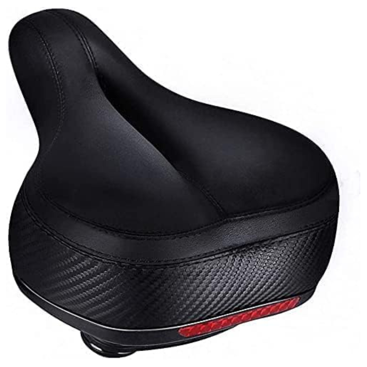 TONBUX Comfortable Bicycle Seat, Bike Seat Replacement with Dual Shock Absorbing Ball Wide Bike Seat