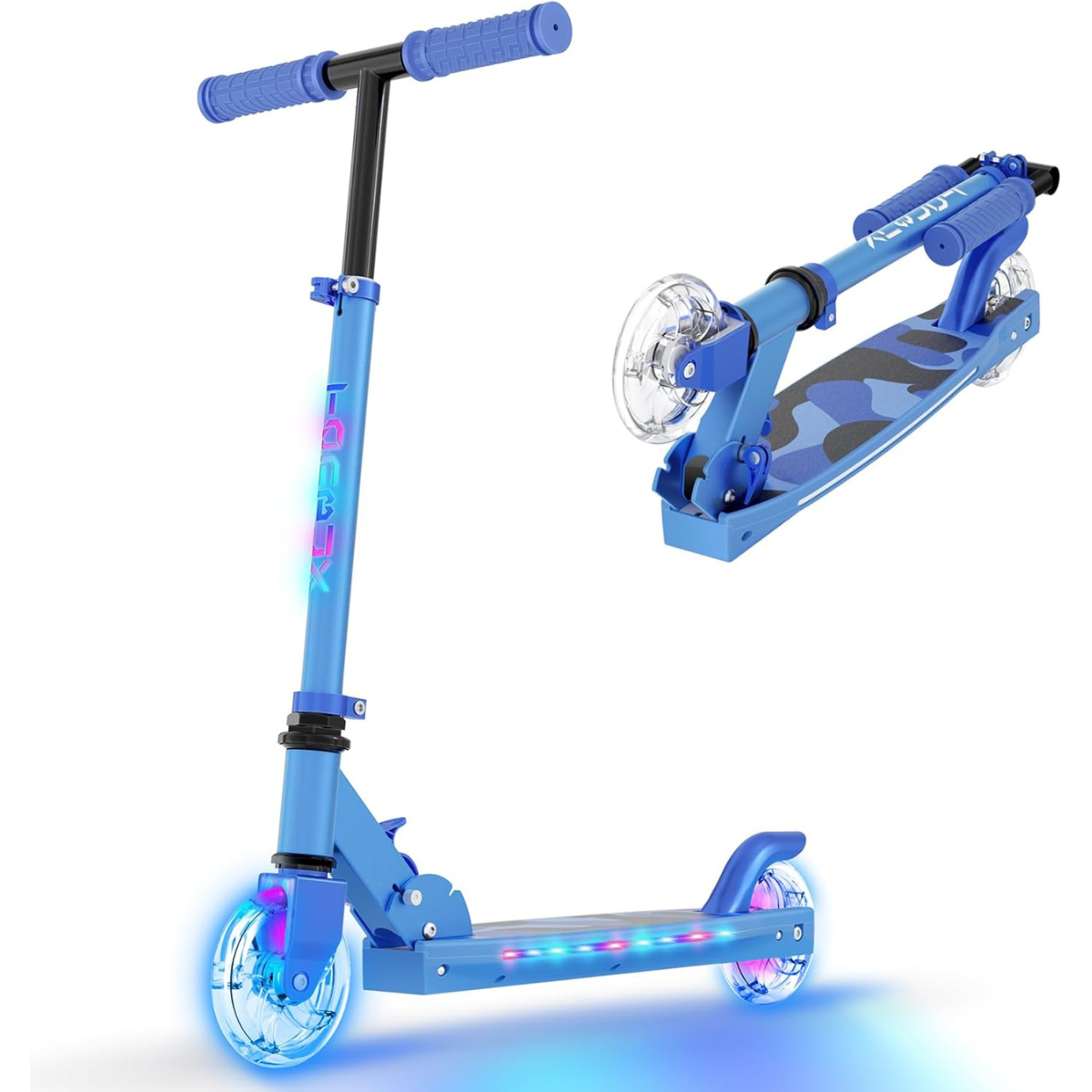 Kids Scooters for Kids 5-7 with Cool Light Up Stem