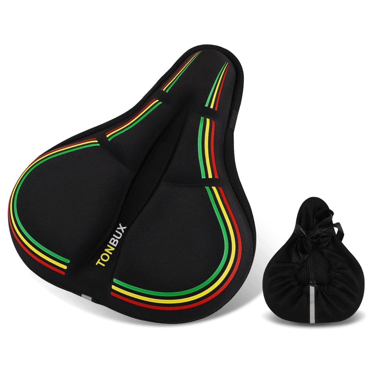 TONBUX Bike Seat Cushion for Peloton Bike & Bike+ - Gel Padded Bike Seat Cover for Men Women Comfort