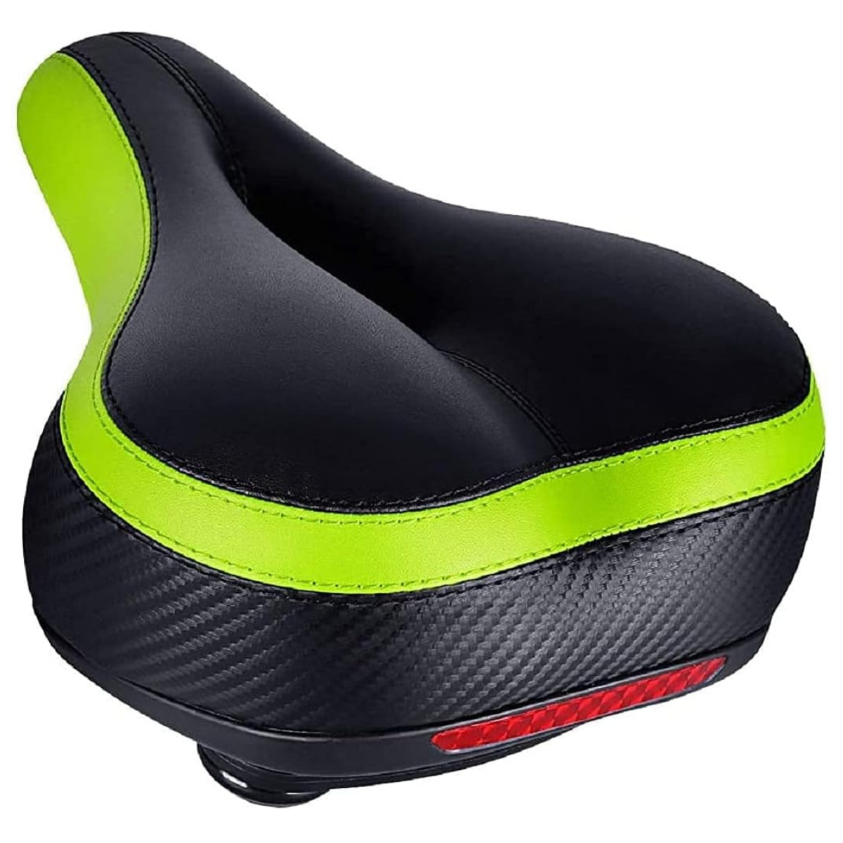 TONBUX Comfortable Bicycle Seat, Bike Seat Replacement with Dual Shock Absorbing Ball Wide Bike Seat