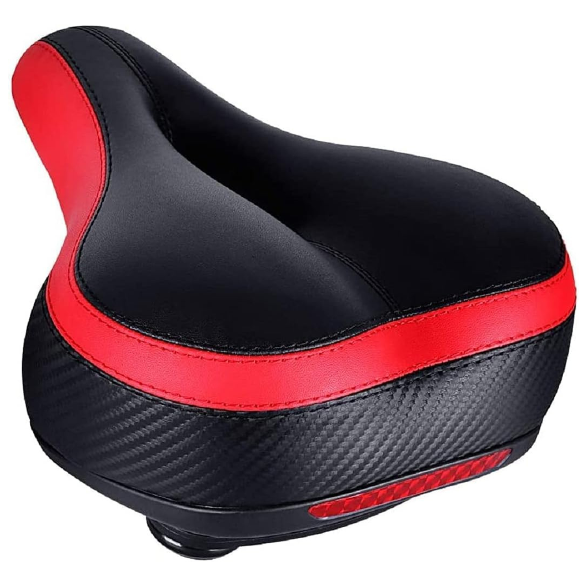 TONBUX Comfortable Bicycle Seat, Bike Seat Replacement with Dual Shock Absorbing Ball Wide Bike Seat