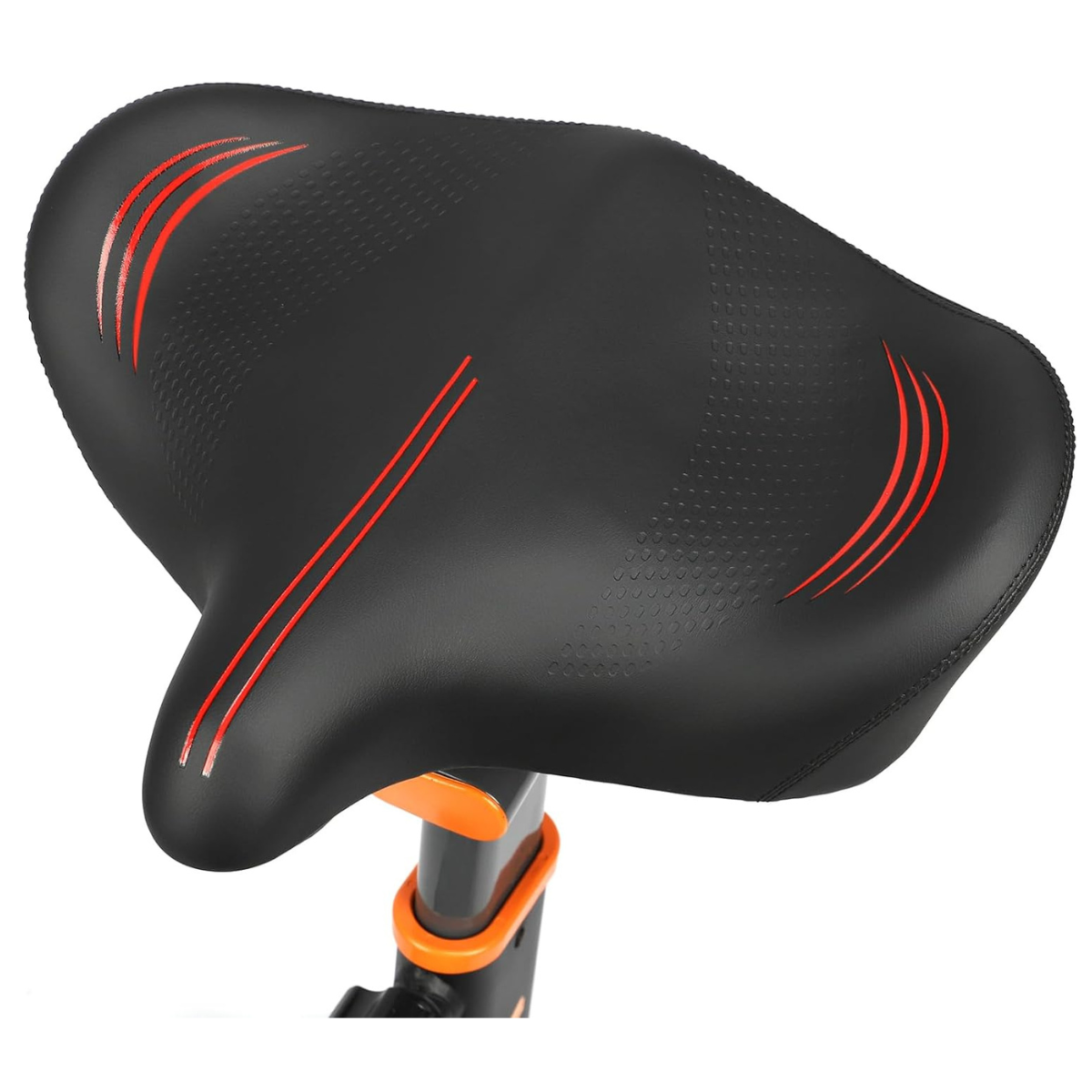 TONBUX Comfortable Women Men Bike Seat,Soft Foam Padded Bike Seats Wide for Exercise Road Mountain Peloton Spin Bikes Comfort
