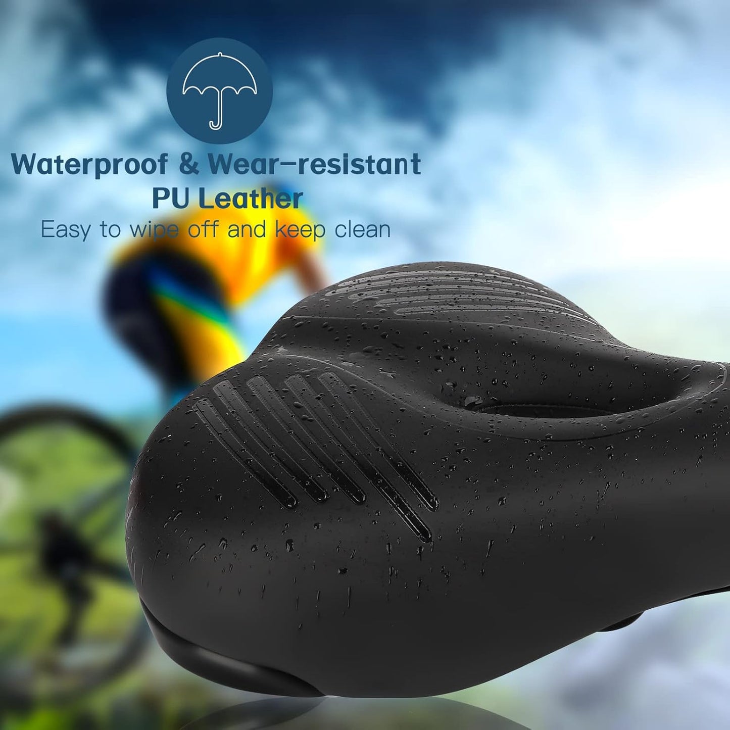 TONBUX Soft Comfortable Breathable Bike Seat Cushion for Men Women