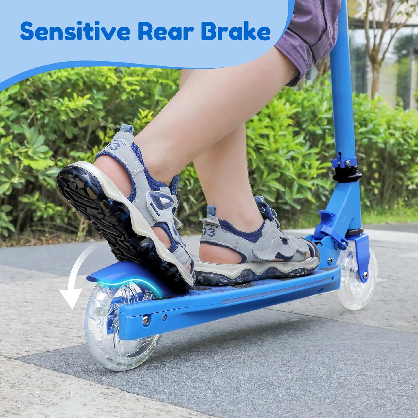 Kids Scooters for Kids 5-7 with Cool Light Up Stem