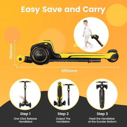 Kids Scooter for Age 3-12 with 4 Adjustable Heights