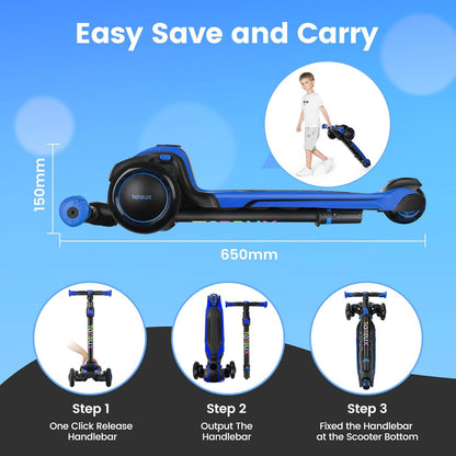 Kids Scooter for Age 3-12 with 4 Adjustable Heights